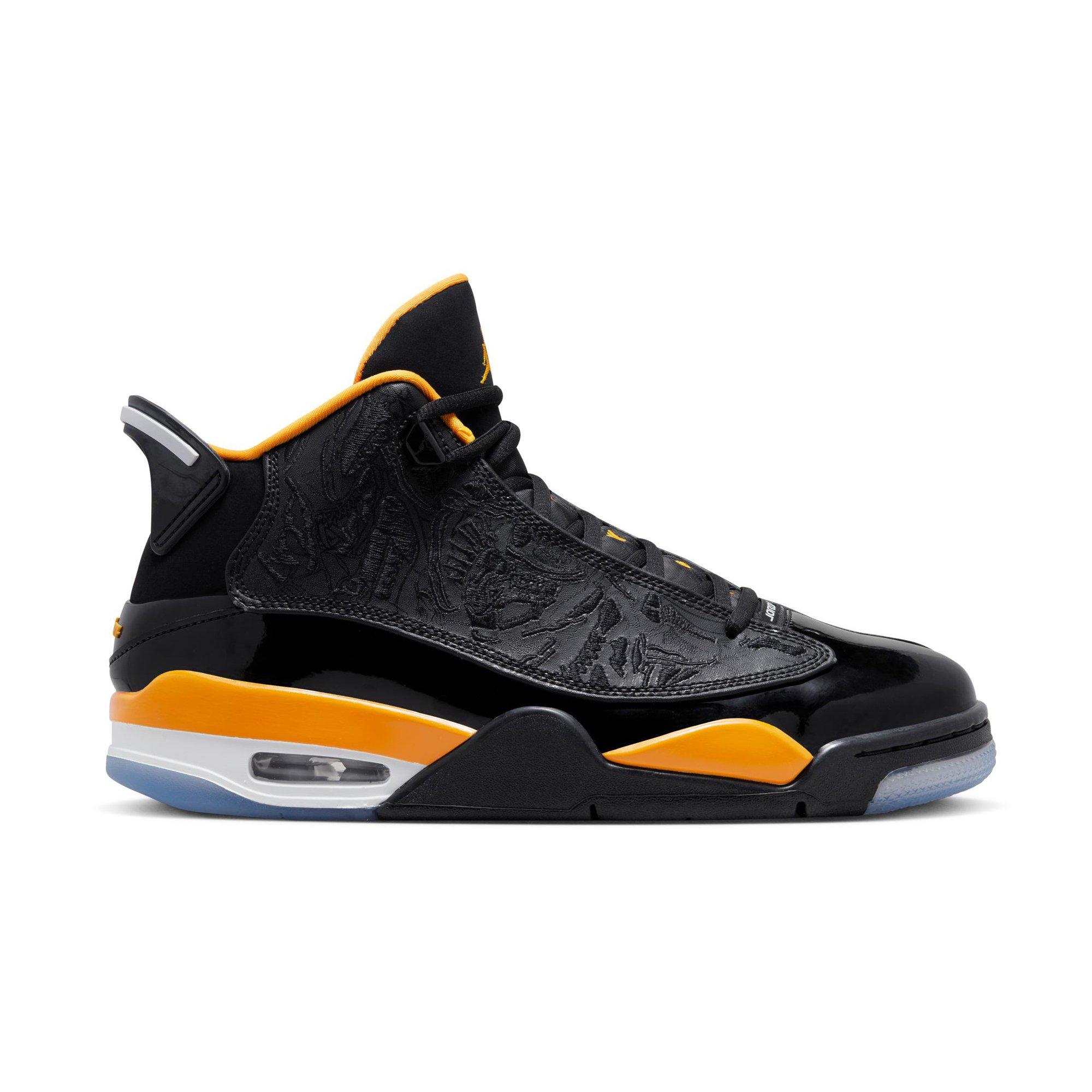 Jordans black yellow best sale